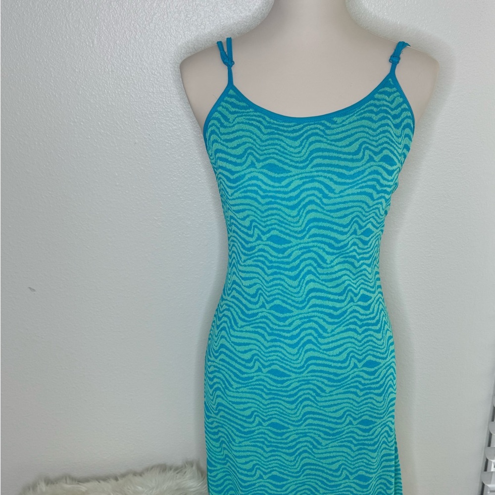 Zara coverup dress, Color Turquoise multi, Size Medium